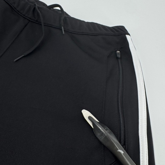 Adidas Climalite Womens Medium Black White Stripe Athletic Track Pants Joggers - Picture 3 of 10